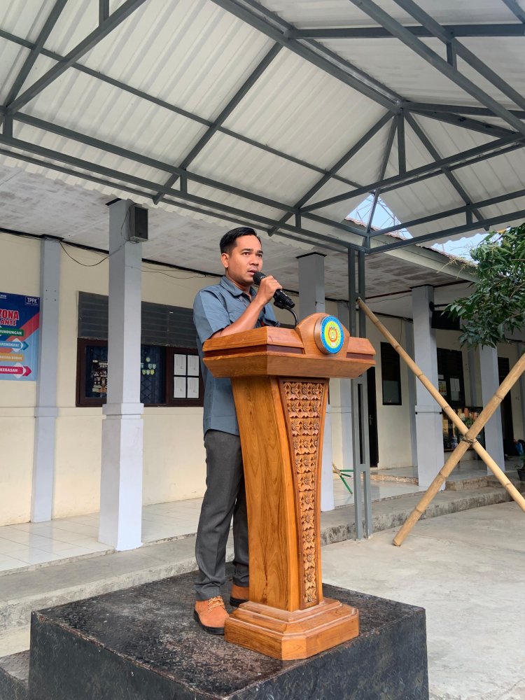 Panwascam Kecamatan Anyar Gelar Sosialisasi Pilkada 2024 Di SMKN 1 ANYAR