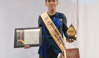Endra Agung Berhasil Meraih Gelar Duta Batik Indonesia 2024