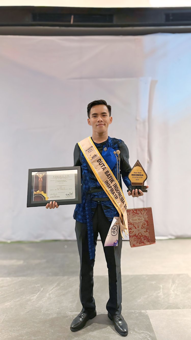 Endra Agung Berhasil Meraih Gelar Duta Batik Indonesia 2024