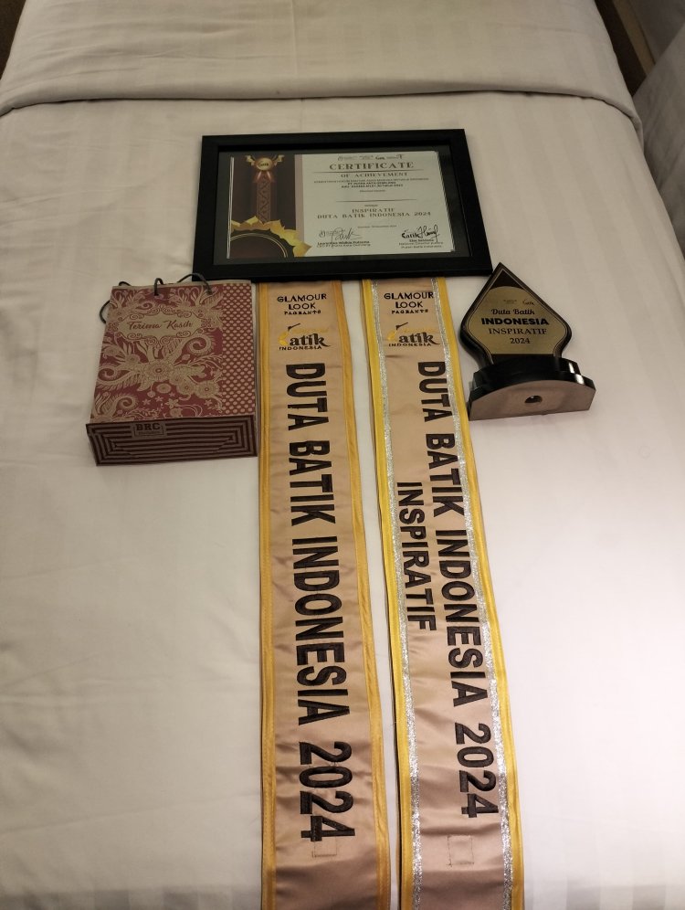 Endra Agung Berhasil Meraih Gelar Duta Batik Indonesia 2024