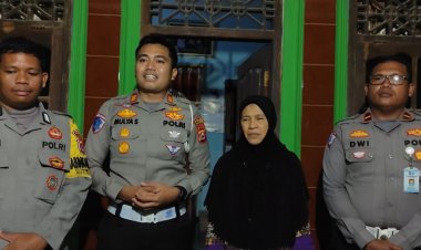 Kasat Lantas Polres Cilegon Kunjungi Korban yang Viral Tersenggol Bus Dijalan Raya Wisata Pantai Anyer