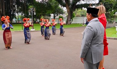 Tari Indang Sumbar Sambut Ratu Maxima saat Temui Prabowo di Istana