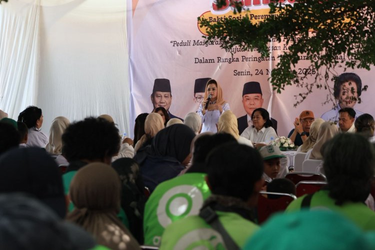 Perempuan Partai Gerindra Bagikan 750 Paket Sembako dan Santunan Anak Yatim di Jakarta