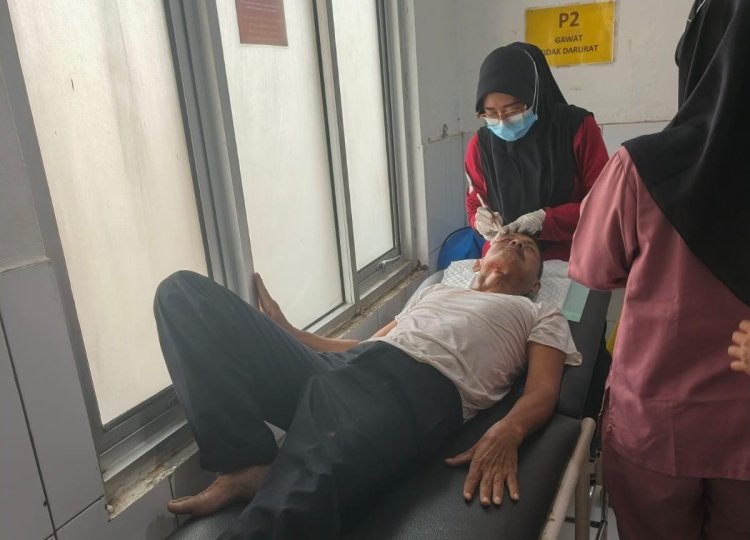 Kecelakaan Lalu Lintas di Depan TPU Kedaung Anyar, Polisi Lakukan Evakuasi dan Olah TKP