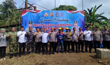 Ground Breaking Jembatan Merah Putih Presisi, Polres Cilegon Bangun Akses Harapan Warga Anyer
