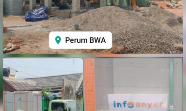 Info Anyer Salurkan  Bata Ringan (Hebel) untuk Renovasi Masjid Al Ikhlas Perumahan BWA (Bumi Waringin Asri) di Kecamatan Anyar